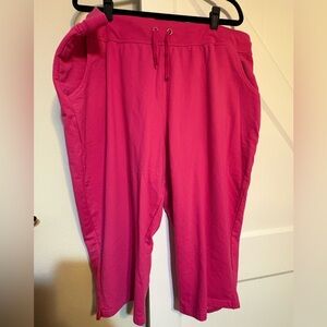 Just My Size Bright Pink drawstring capris